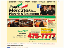 Tablet Screenshot of mercatosrestaurant.com